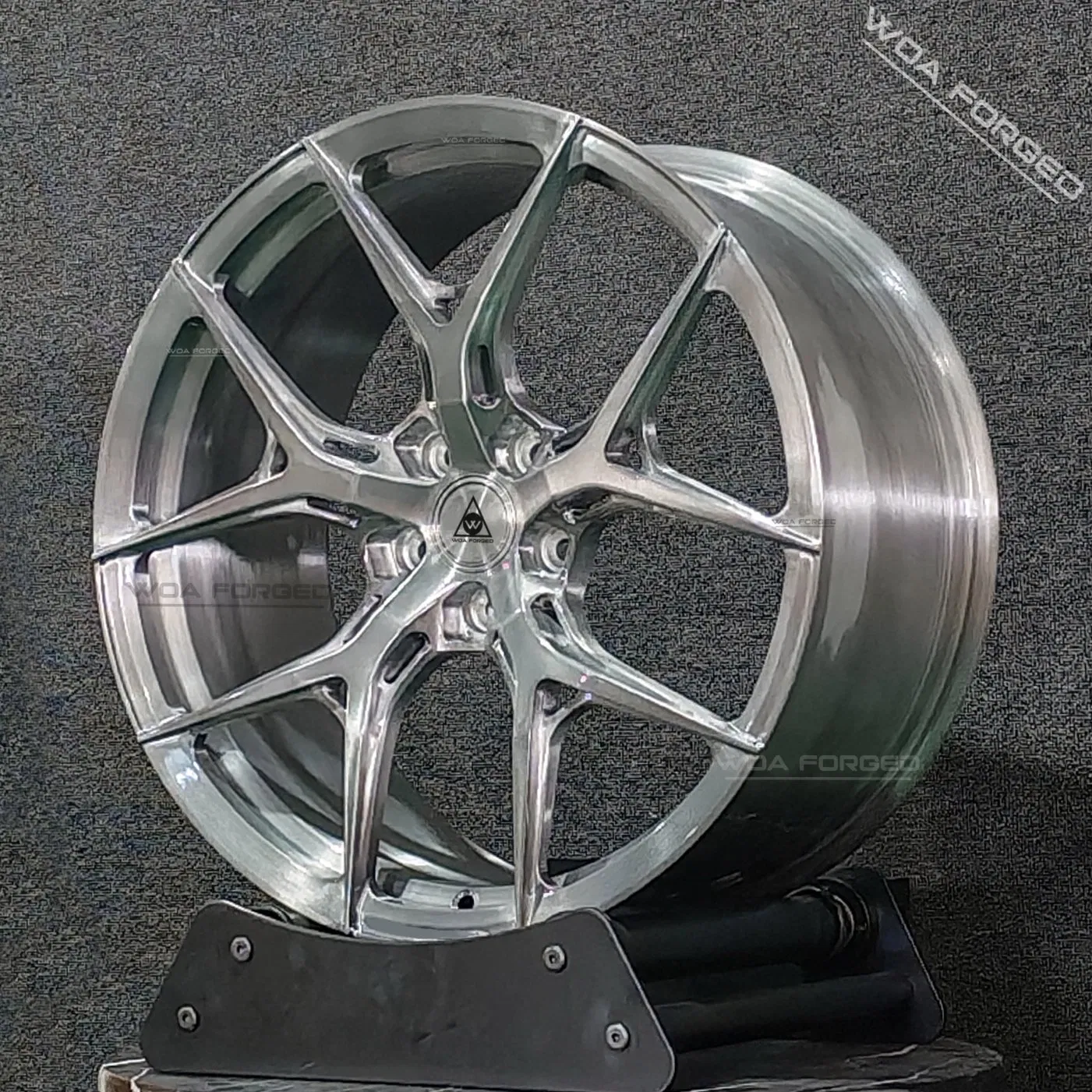 Lightweight Polished Chrome Forged Car Wheels Custom Sport Hf-5h Aluminum 6061-T6