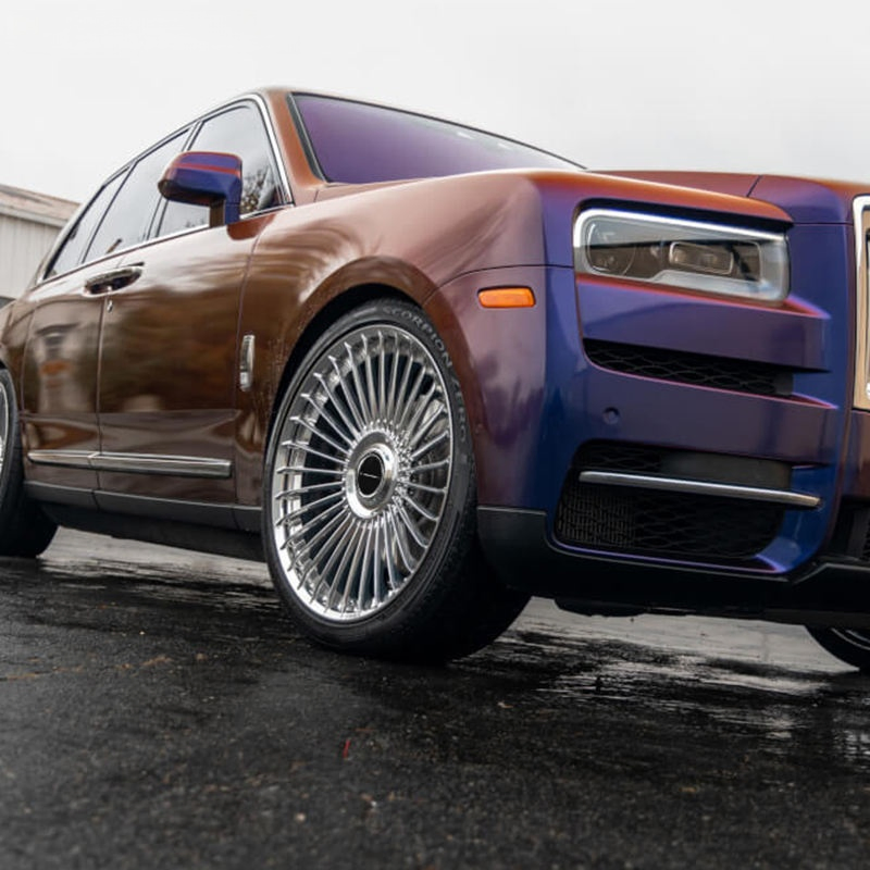 Aluminum Alloy Custom Chrome Rims 16 17 18 19 20 21 22 Inch 5X114.3 5X112 5X110 5X120 Deep Concave Forged Wheels by 722auto Car