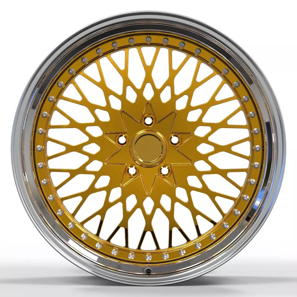 Kipardo 6061-T6 Material 16 to 24 Inch Custom Deep Dish Racing Aluminum Alloy Rims 2 PC Forged Wheel Rims