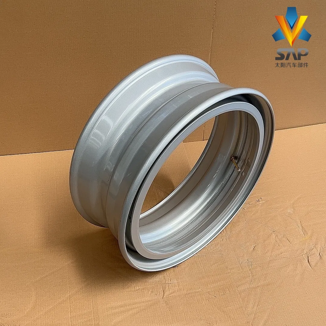 Quality Assured 22.5 Demountable Hump Rim Tubeless Steel Truck Wheels From Factory