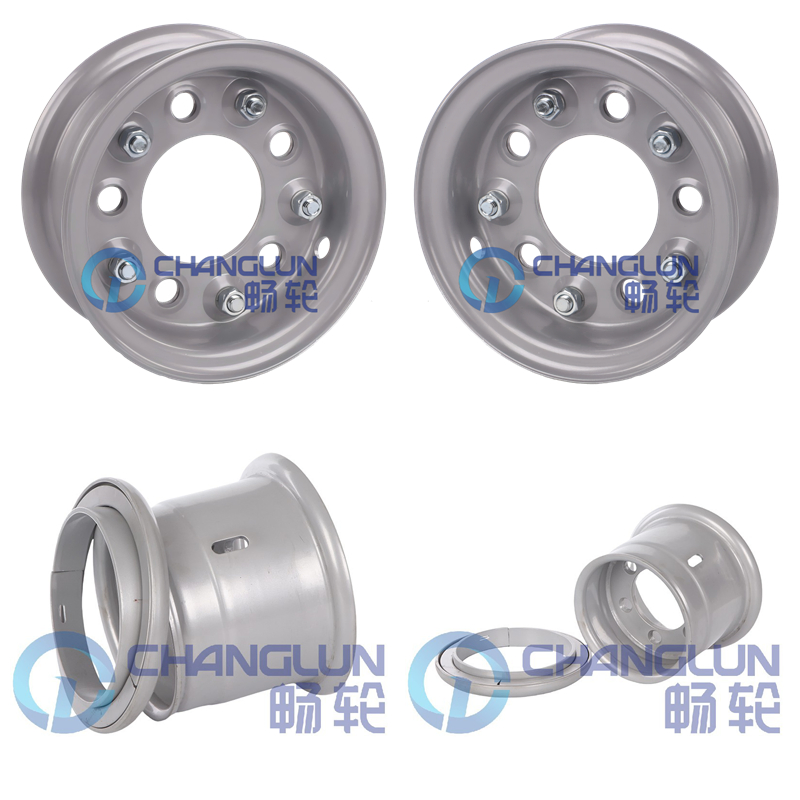 Changlun Wheel for Forklift Material Handling Equipment Split Rim Multi-Piece 4.33r-8 5/140/94 for Sale