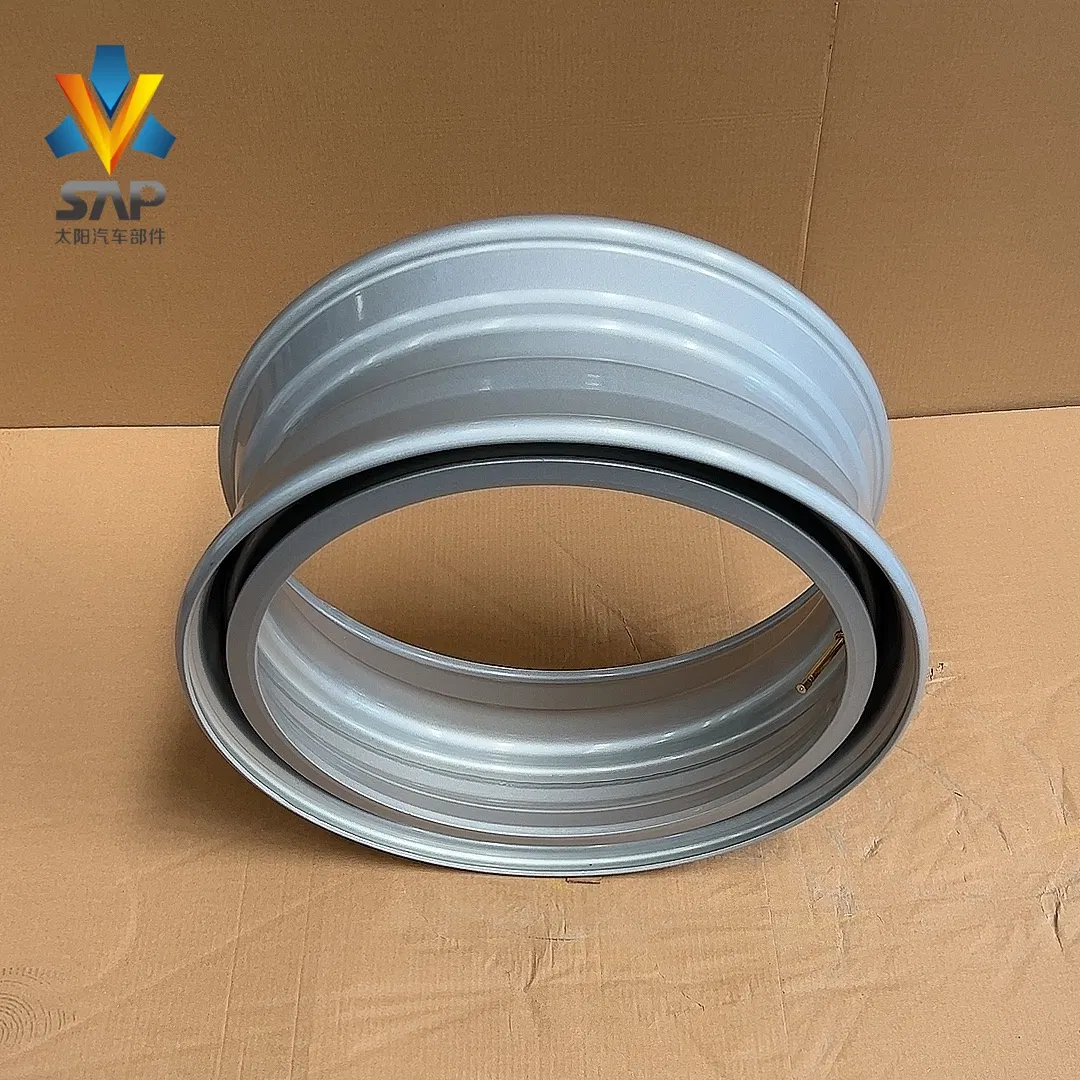 Factory-Minted 22.5 Demountable Hump Rim Tubeless Steel Truck Wheels