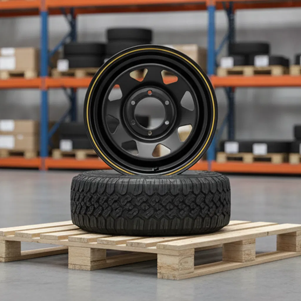 Durable Cargo-Grade Steel Trailer Wheel