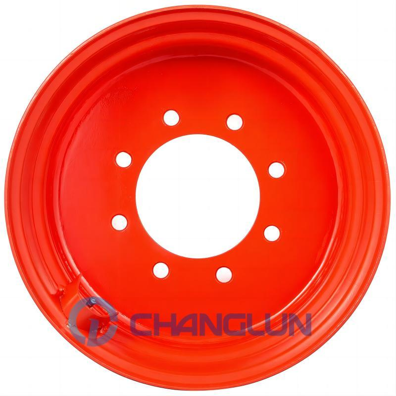Changlun Wheel Heavy Duty Skid Steer Wheel 16.5"X8.25" Fits in Tyre 10-16.5 AG Parts 8 Lug Rim Steel Wheel