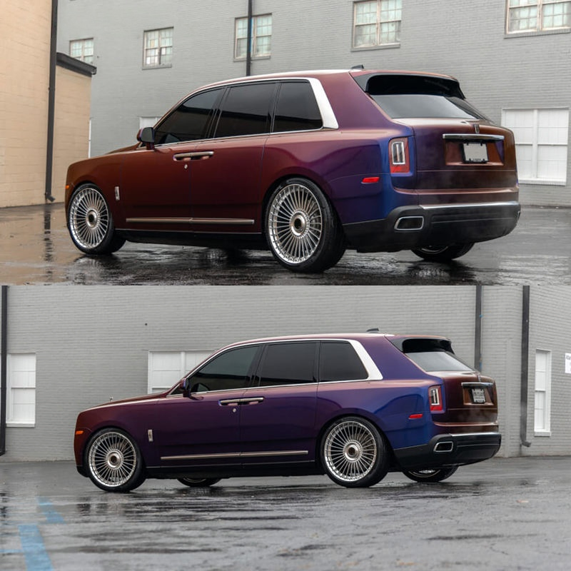 Aluminum Alloy Custom Chrome Rims 16 17 18 19 20 21 22 Inch 5X114.3 5X112 5X110 5X120 Deep Concave Forged Wheels by 722auto Car