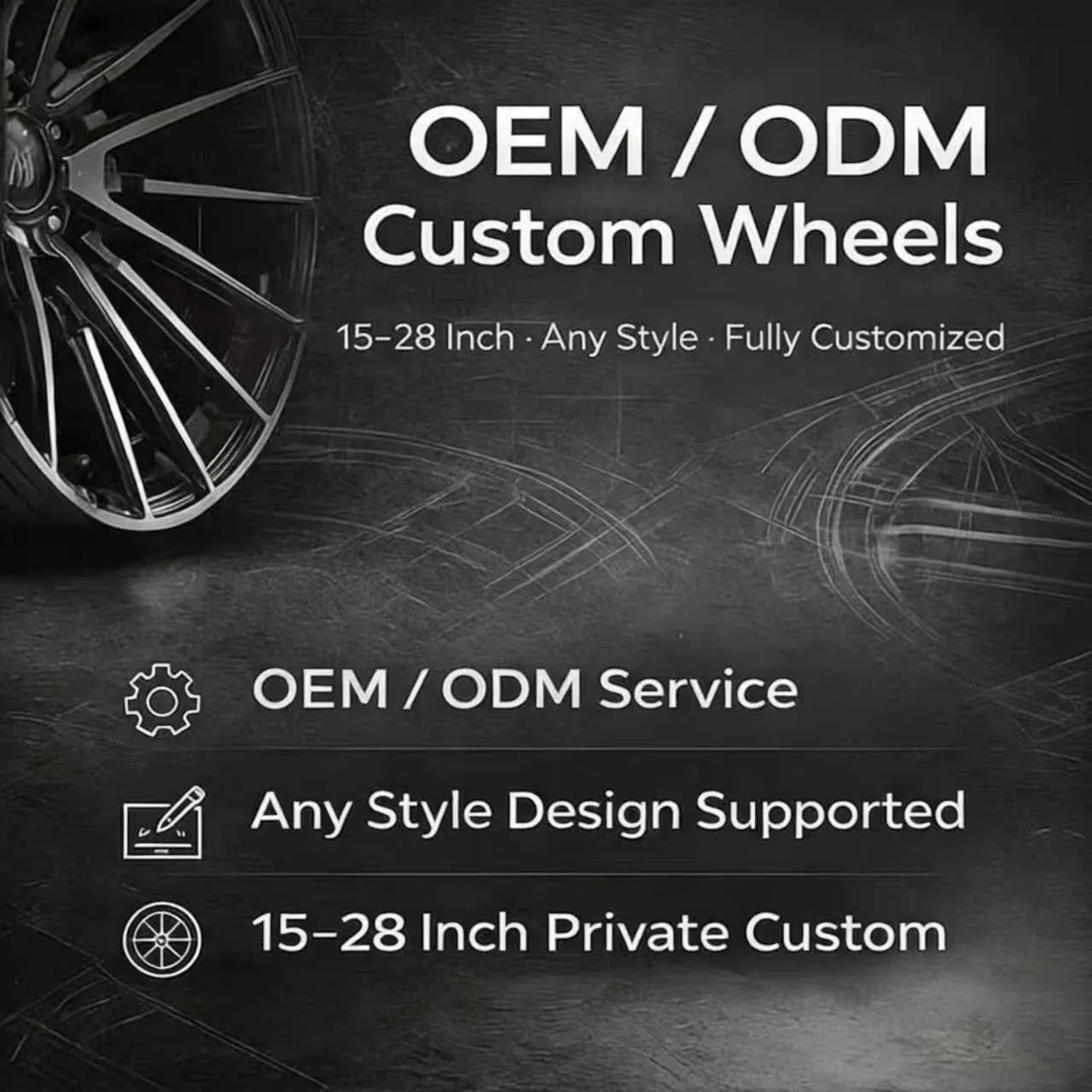 2-Piece Custom Forged Multi-Spoke Wheels 19-20" 5X120 High-Performance Sedan Rims Fit for BMW M3 G80/M4 G82