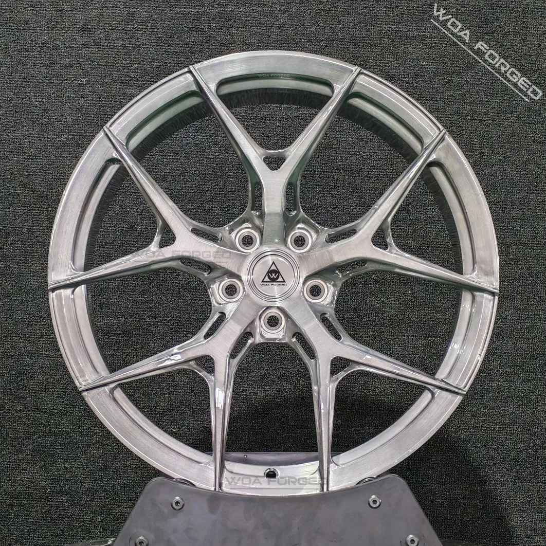 Lightweight Polished Chrome Forged Car Wheels Custom Sport Hf-5h Aluminum 6061-T6