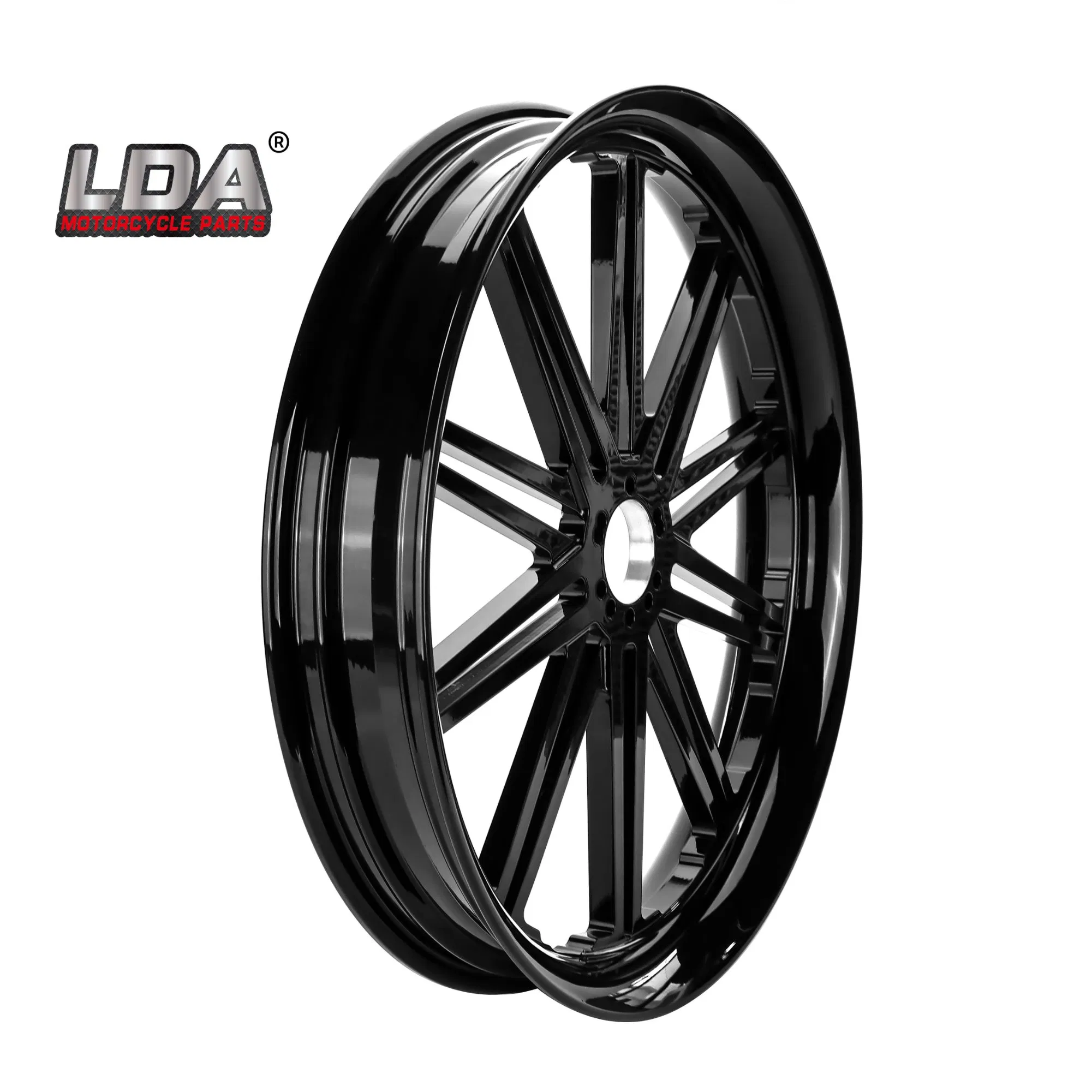 Custom Made ISO Black Finish Aluminum Alloy Rim Motorcycle Forged Billet Wheel