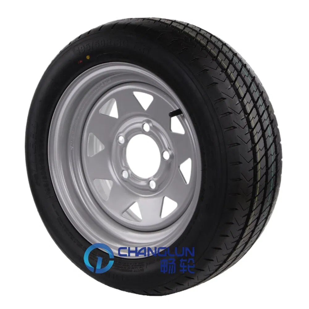 Changlun Wheel Trailer Wheel Kit 14X5.5 5X114.3 and Tyre Fitted 185r14c Sunraysia Steel Wheel Rim