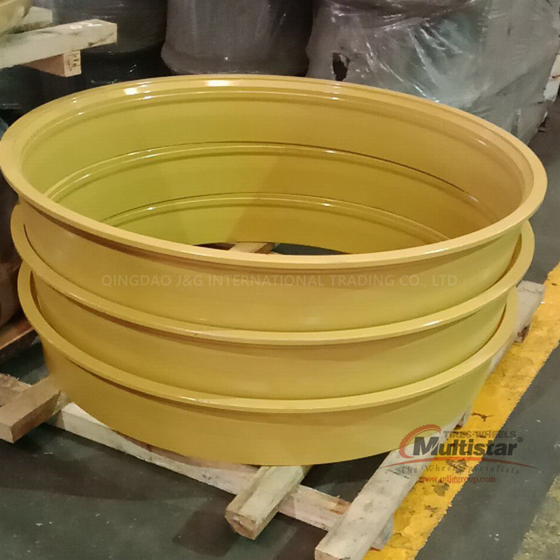 Large Mining Truck Wheel Rim Forged Dump Truck Wheel Rim Multi-Piece OTR Wheel Rim 57-29.00/6.0