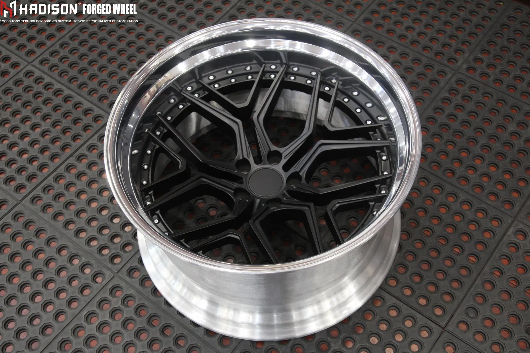 Hadison Custom 2-Piece Aluminum Alloy Multi-Spoke Forged Wheels 17 18 19 20 21 Inch 5X112 Aftermarket Rims for Audi A4 B9 A6 C8