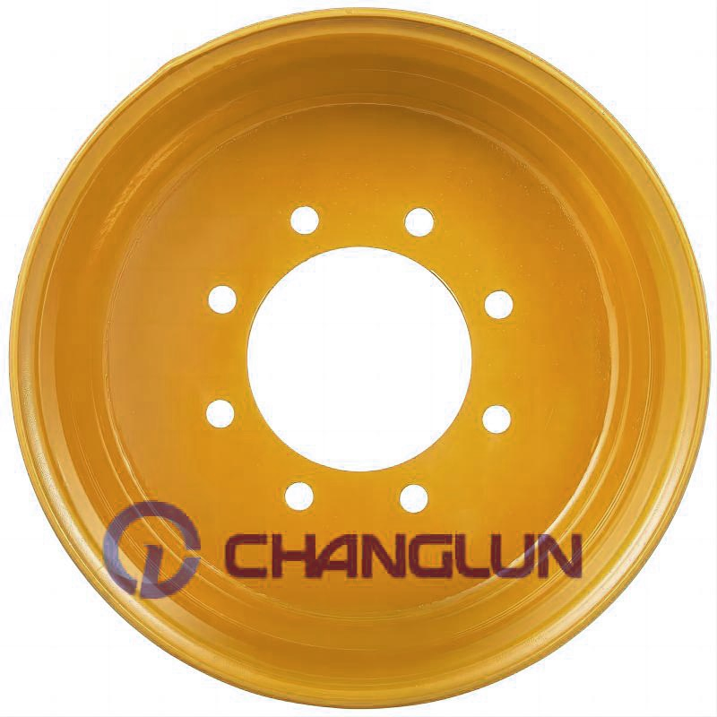 Changlun Wheel Heavy Duty Skid Steer Wheel 16.5"X8.25" Fits in Tyre 10-16.5 AG Parts 8 Lug Rim Steel Wheel