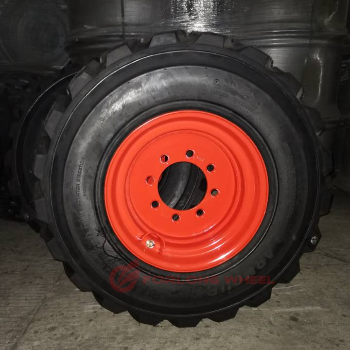 Forlong 9.75 Skid Steer Wheel/ Rim 12X16.5 - Orange for Sale