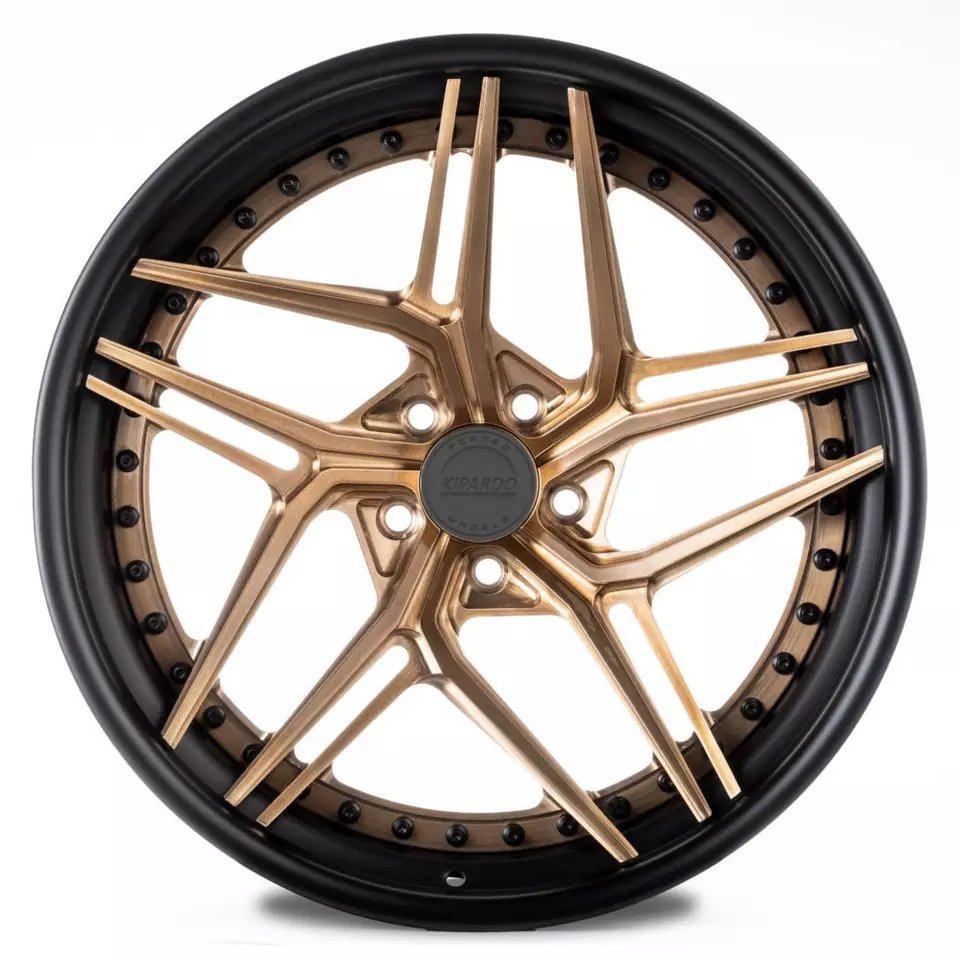 Kipardo 6061-T6 Material 16 to 24 Inch Custom Deep Dish Racing Aluminum Alloy Rims 2 PC Forged Wheel Rims