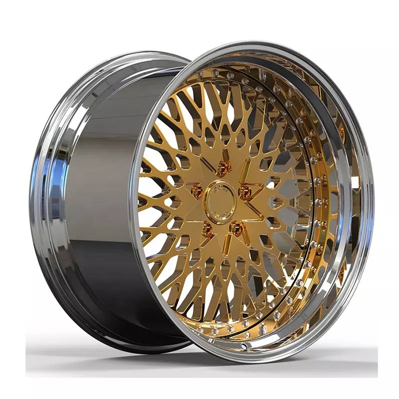 Kipardo 6061-T6 Material 16 to 24 Inch Custom Deep Dish Racing Aluminum Alloy Rims 2 PC Forged Wheel Rims
