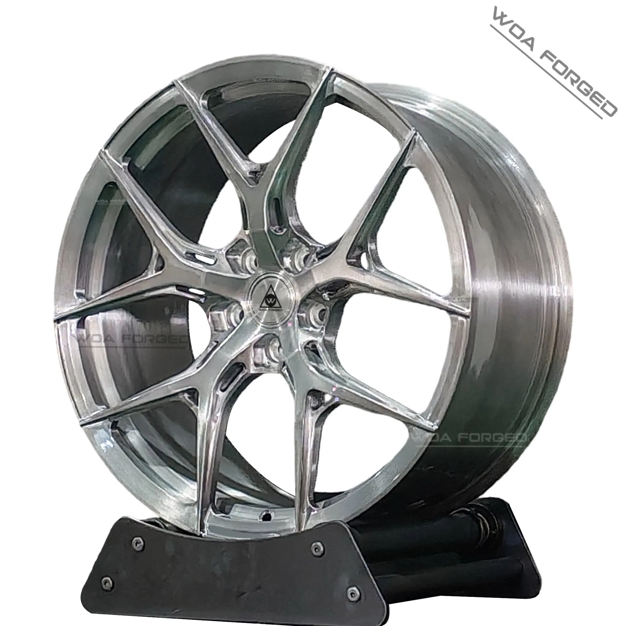 Lightweight Polished Chrome Forged Car Wheels Custom Sport Hf-5h Aluminum 6061-T6