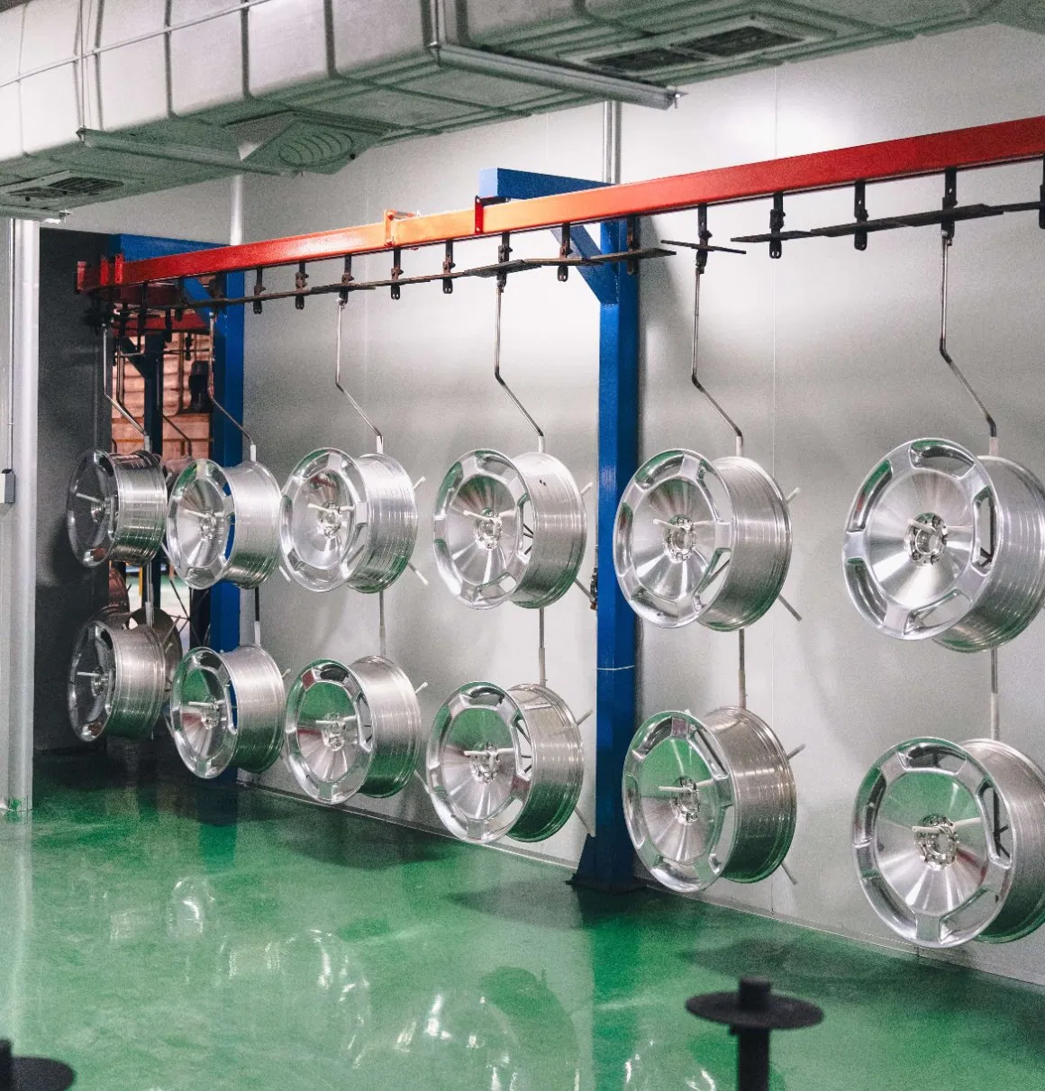 1 Piece Monoblock Wheels Black Finished Multi Spoke Custom Forged Car Wheel Rim 5X120 5X112 5X114.3 Centerlock Alloy Wheel Rim