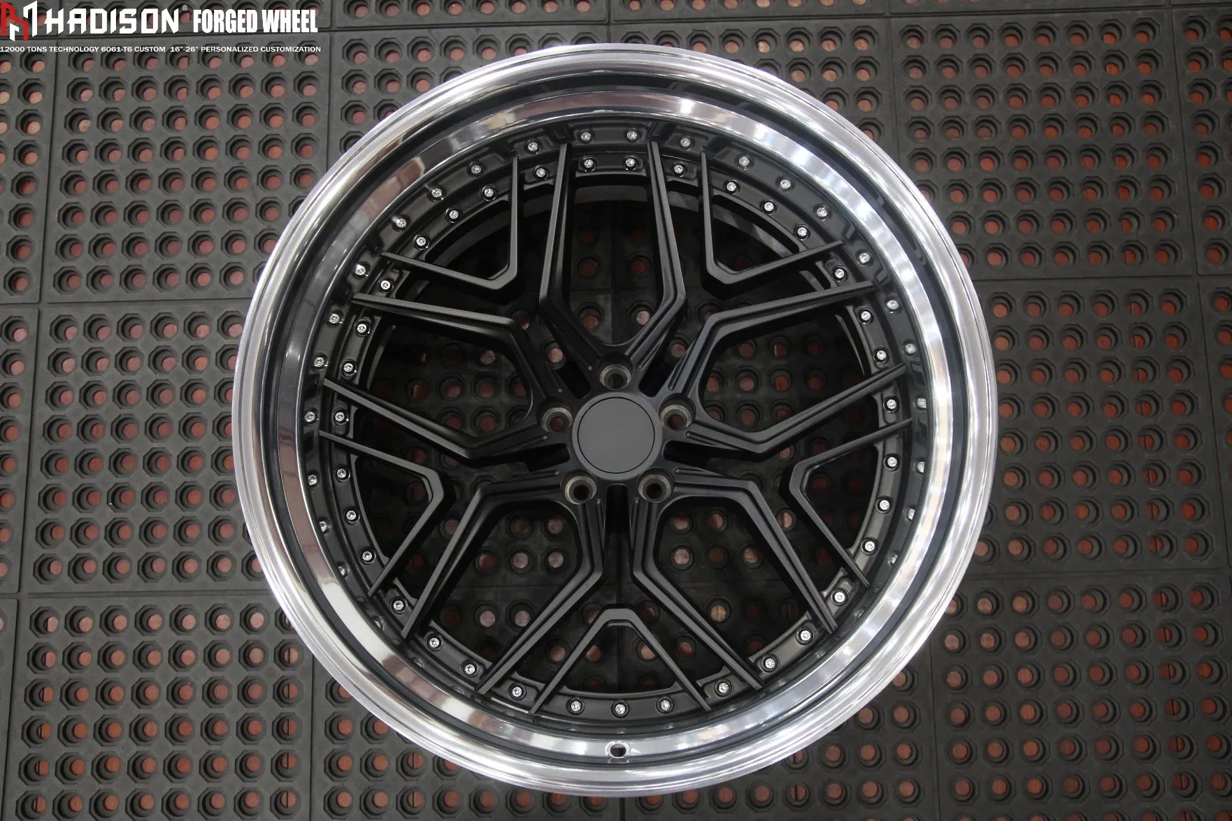 Hadison Custom 2-Piece Aluminum Alloy Multi-Spoke Forged Wheels 17 18 19 20 21 Inch 5X112 Aftermarket Rims for Audi A4 B9 A6 C8