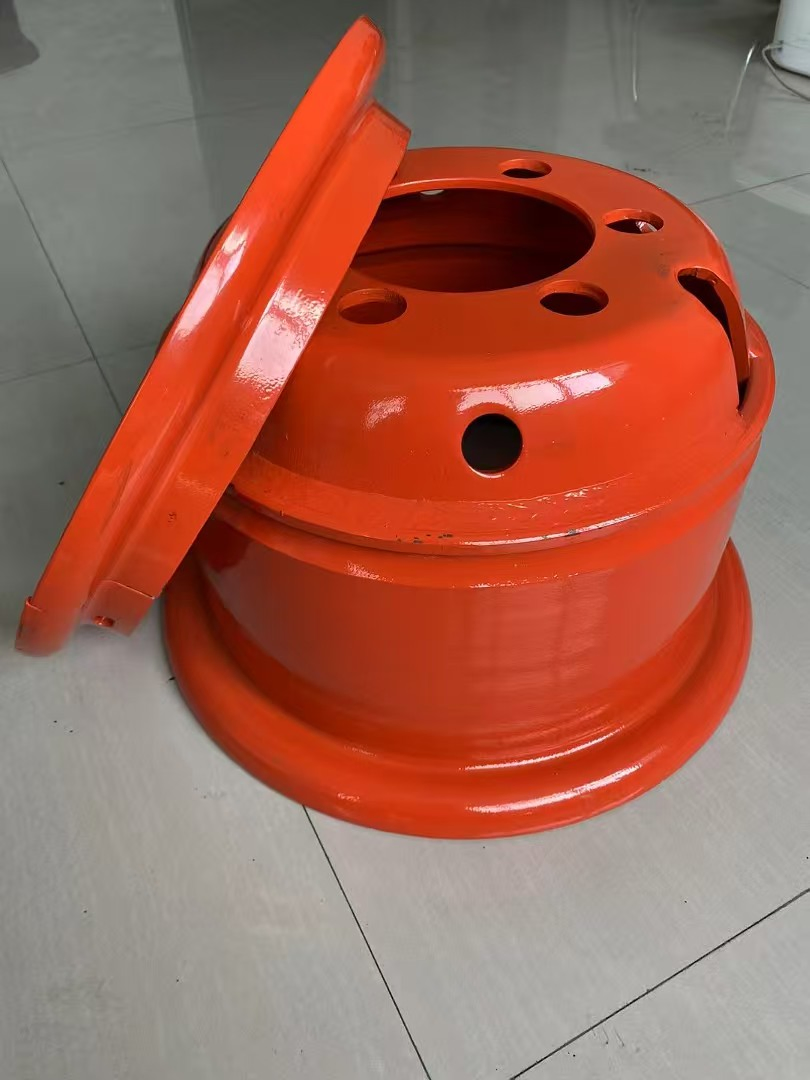 4-Piece Wheel Rim Includes Rim Part of Lock Ring Side Ring, Rim Base and Bead Seat Ring 10'' Wheels for Forklift Trucks Industrial Vehicle Wheel Rim 5.00f-10