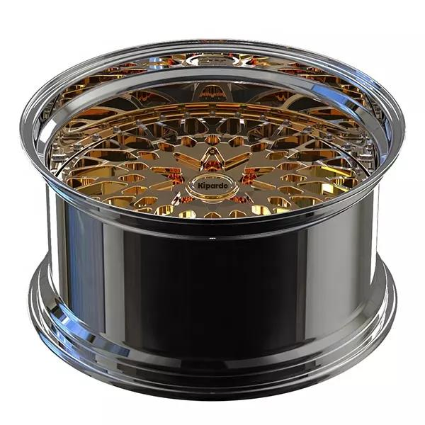 Kipardo 6061-T6 Material 16 to 24 Inch Custom Deep Dish Racing Aluminum Alloy Rims 2 PC Forged Wheel Rims