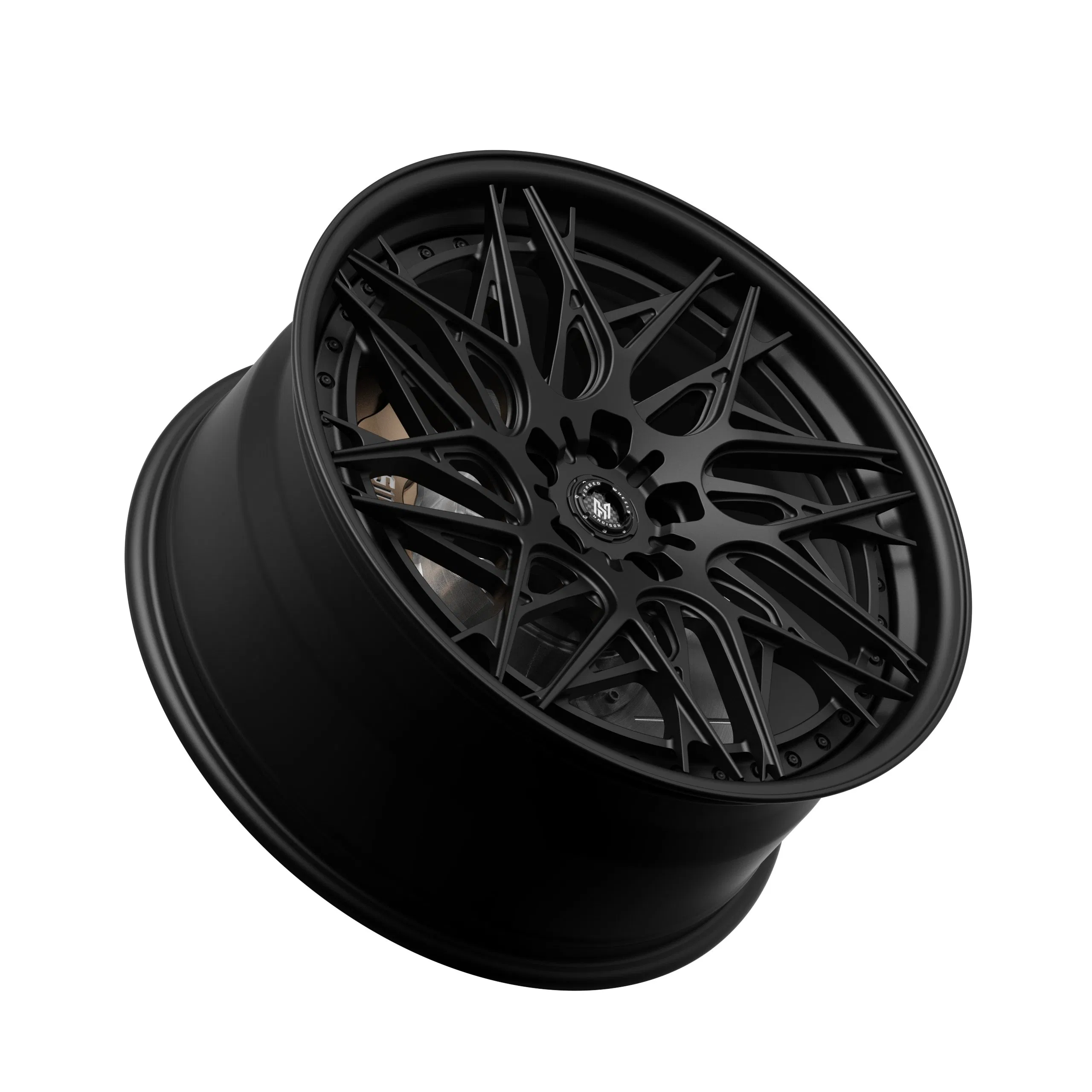 Hadison Custom 2 Piece Forged Staggered Wheels 5X112 5X120 5X114.3 Directional Multi-Spoke 19 20 21 Inch Car Rims for Tesla Model Y