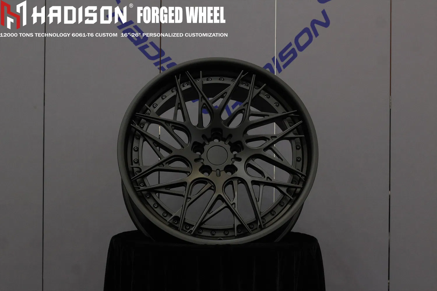 Hadison Custom 2 Piece Forged Staggered Wheels 5X112 5X120 5X114.3 Directional Multi-Spoke 19 20 21 Inch Rims for Tesla Model Y