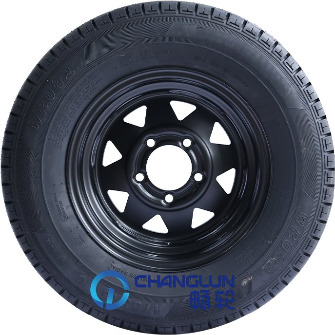 Changlun Wheel Trailer Wheel Kit 14X5.5 5X114.3 and Tyre Fitted 185r14c Sunraysia Steel Wheel Rim