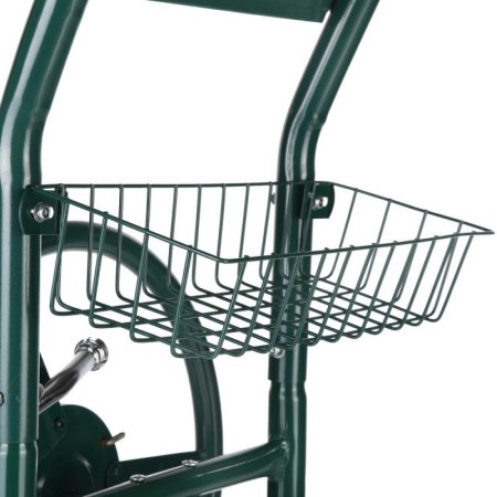 Four Wheels Garden High Pressure Watering Irrigation System Hose Reel Cart with Steel Basket