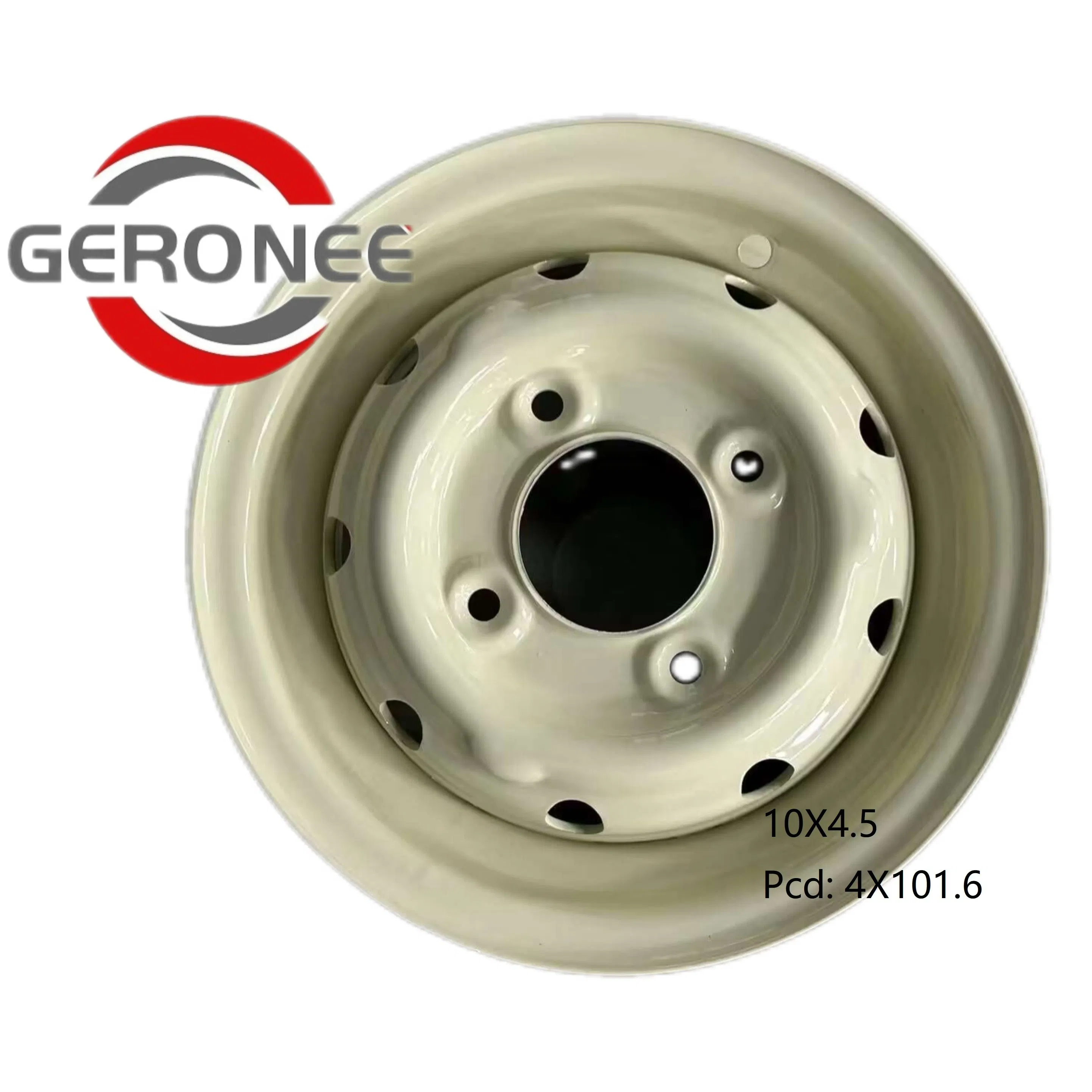 Steel Wheel Rim 10inch 4/5 Holes 10X3.5 10X4.5 10X6 10X7.2 Mini Wheel for ATV &amp; Trailer Use