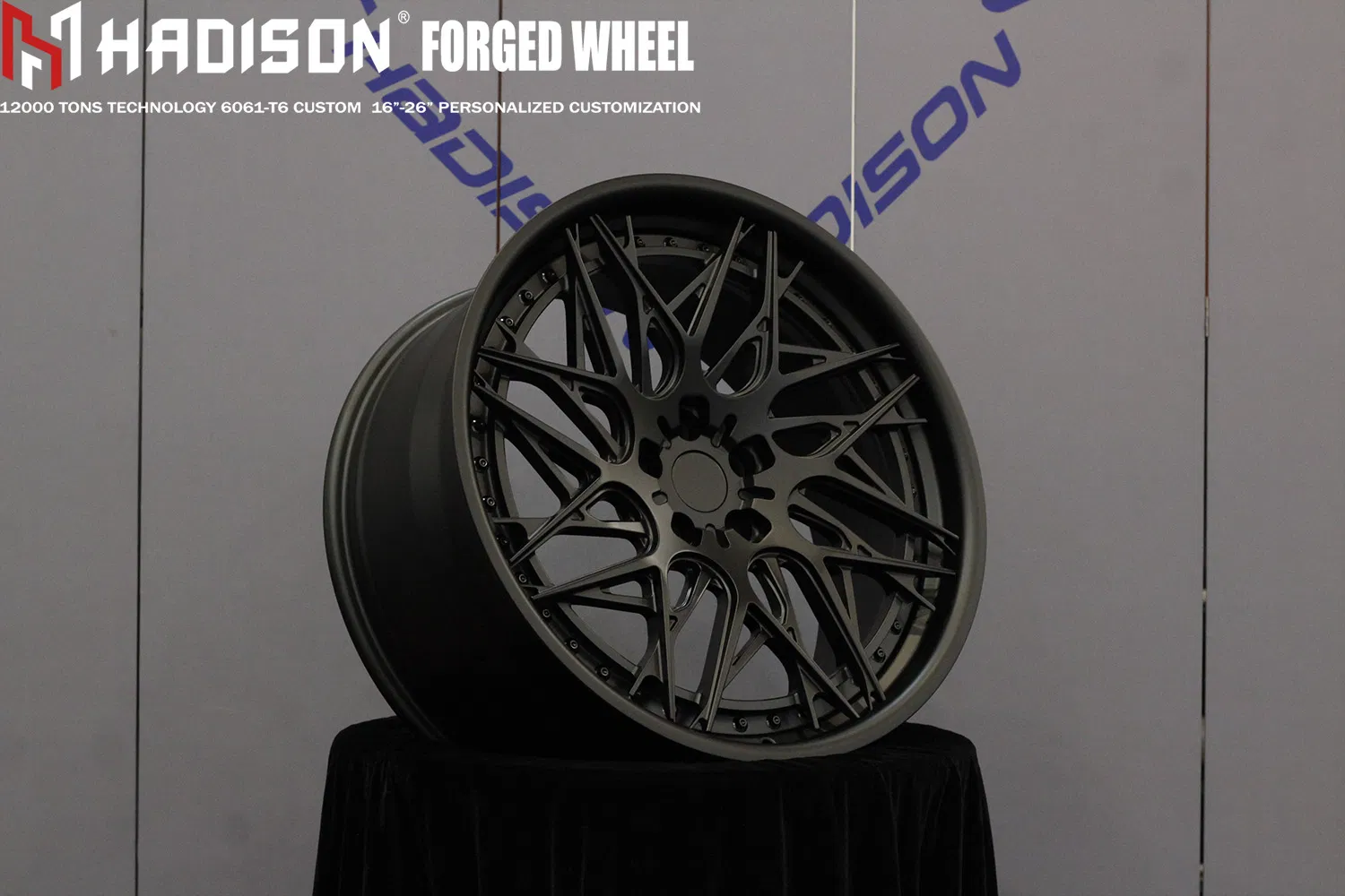 Hadison Custom 2 Piece Forged Staggered Wheels 5X112 5X120 5X114.3 Directional Multi-Spoke 19 20 21 Inch Car Rims for Tesla Model Y