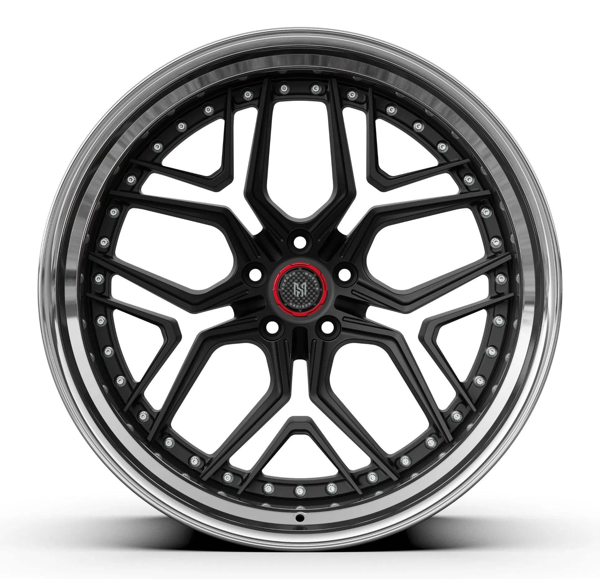 Hadison Custom 2-Piece Aluminum Alloy Multi-Spoke Forged Wheels 17 18 19 20 21 Inch 5X112 Aftermarket Rims for Audi A4 B9 A6 C8