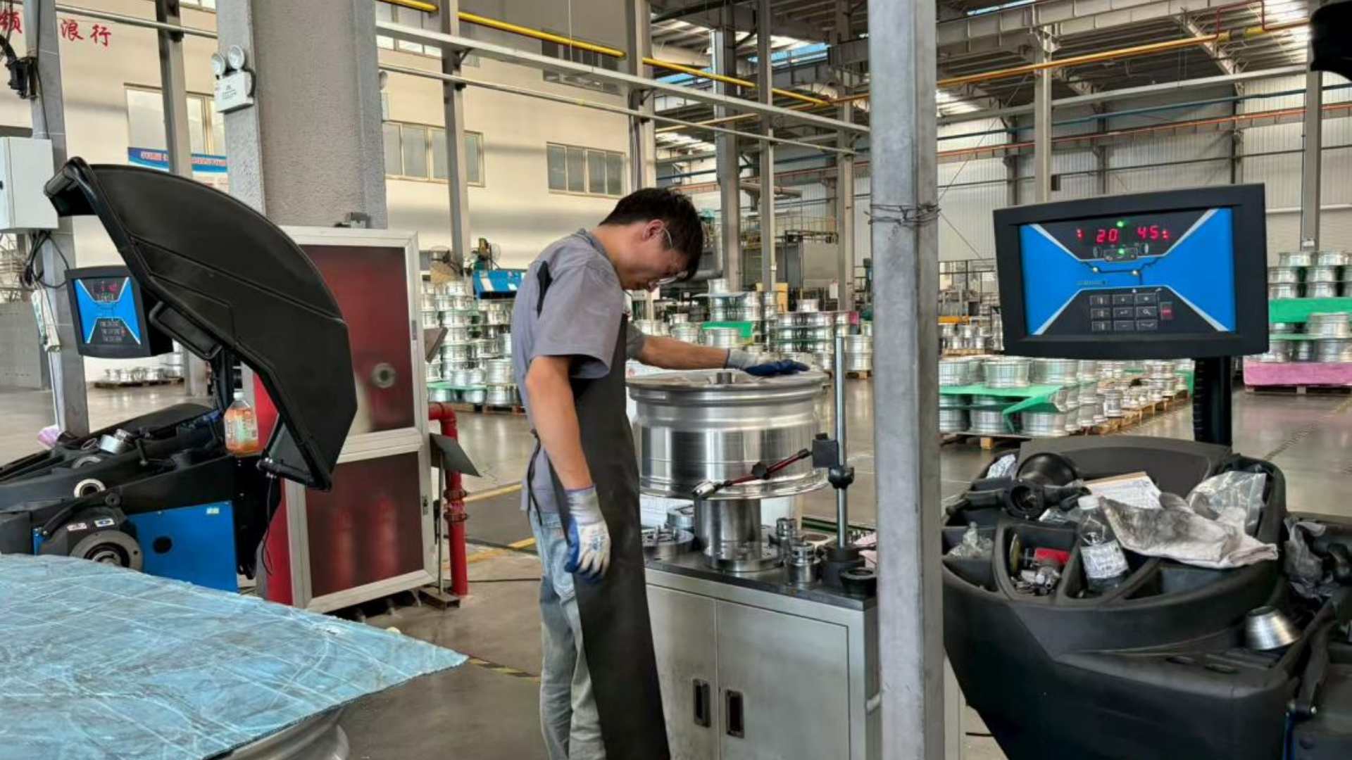 DrivePro circular fatigue test quality control inspection wheel rim safety testing