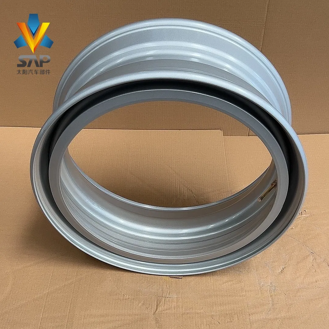 Factory-Minted 22.5 Demountable Hump Rim Tubeless Steel Truck Wheels