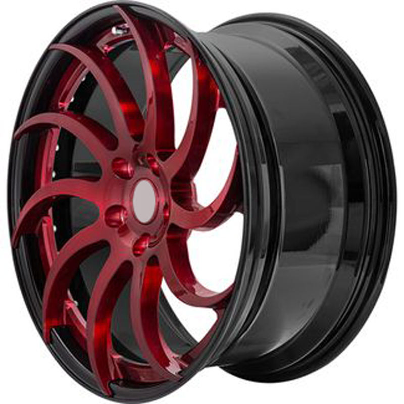 Car Luxury Fully Customized Multi Spokes 2 Pieces Forged Wheels Alloy Rims