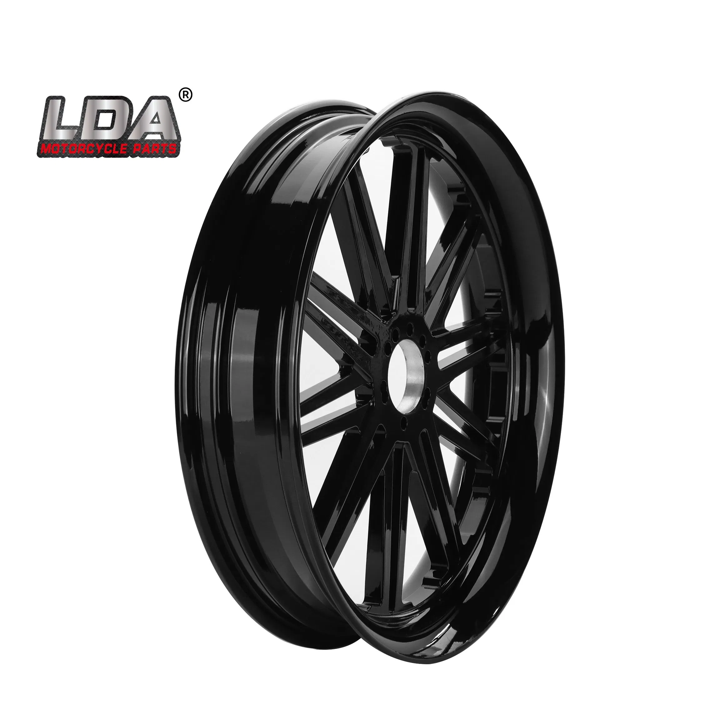 Custom Made ISO Black Finish Aluminum Alloy Rim Motorcycle Forged Billet Wheel