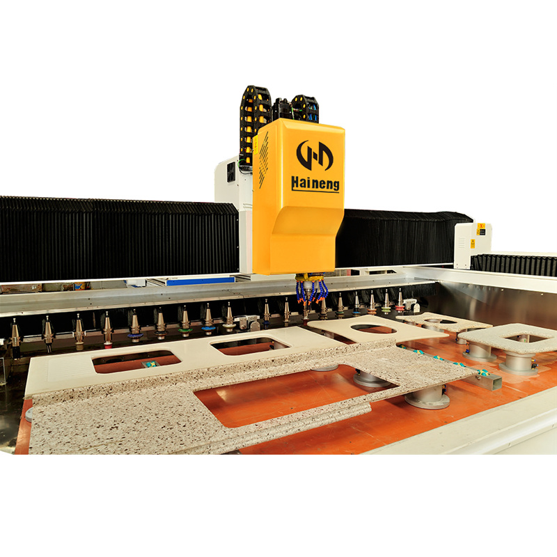 Factory Outlet Quartz Stone CNC Machine for Countertops Artificial Stone Drilling Profiling Polishing Machine