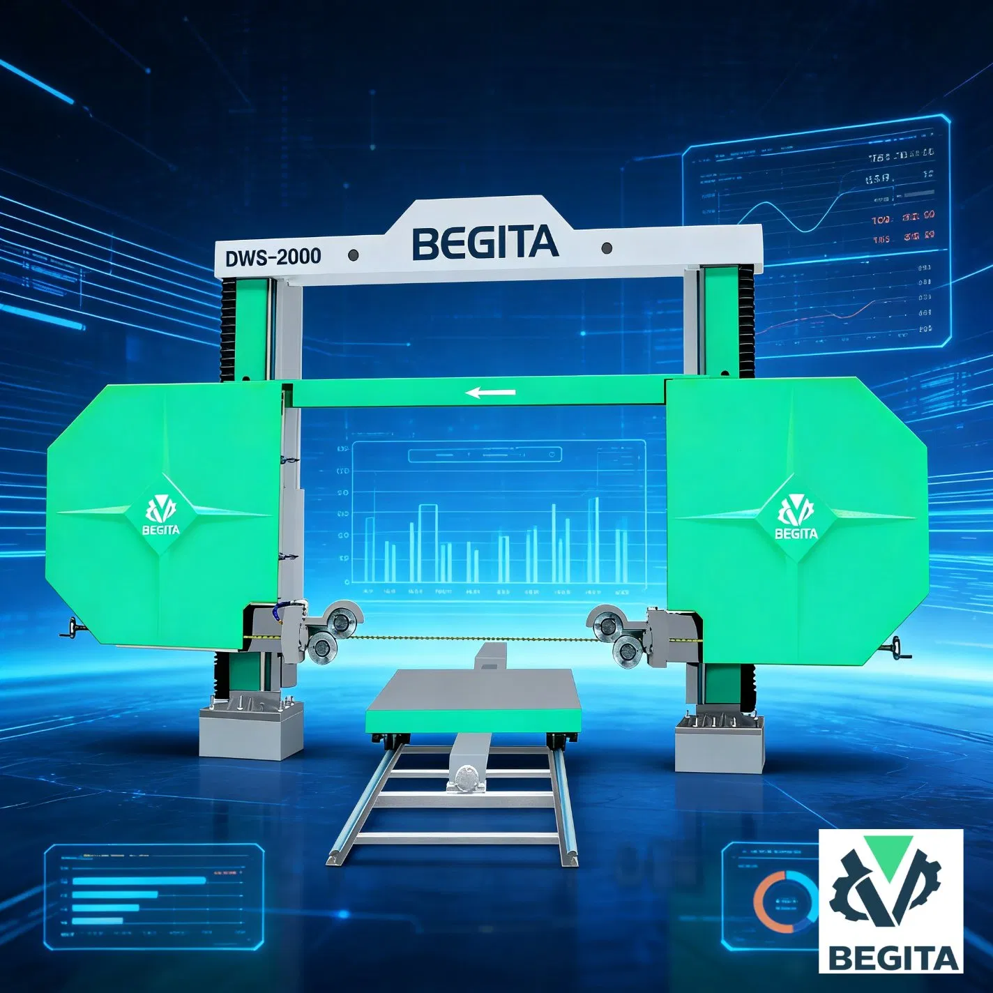 High-Performance CNC Wire Saw Machine for Precision Stone Cutting and Profiling Works