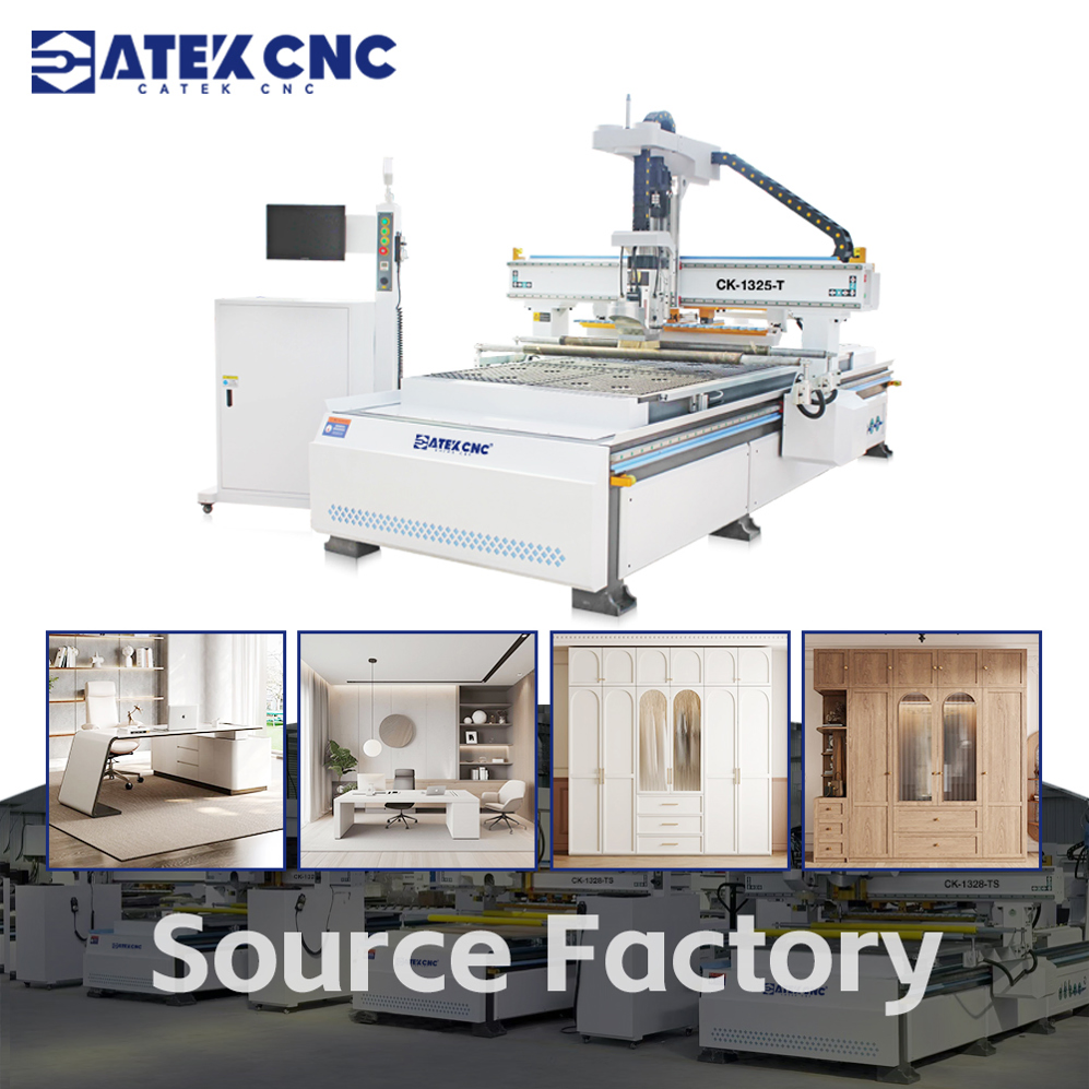 Auto Linear Tool Changer CNC Wood Nesting Machine Atc CNC Wood Router
