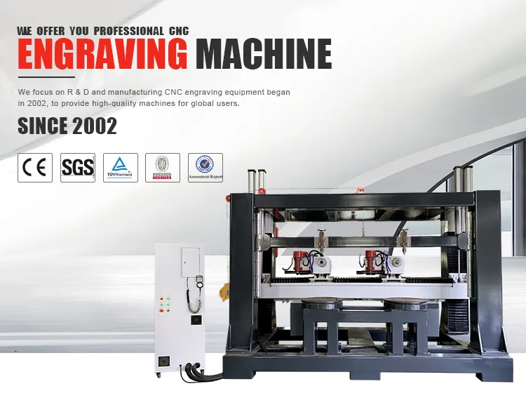 CNC Rotary Stone Cutting Machine
