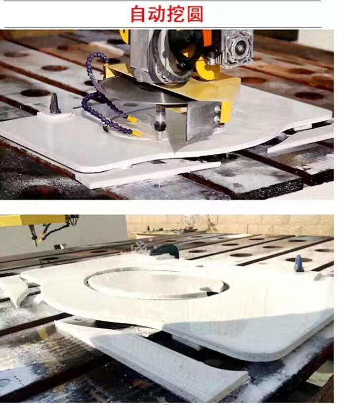 Bridge Saw Stone Shape Milling 3D Edge Profiling Marble Granite Quarz Arc Cutting CNC Machine