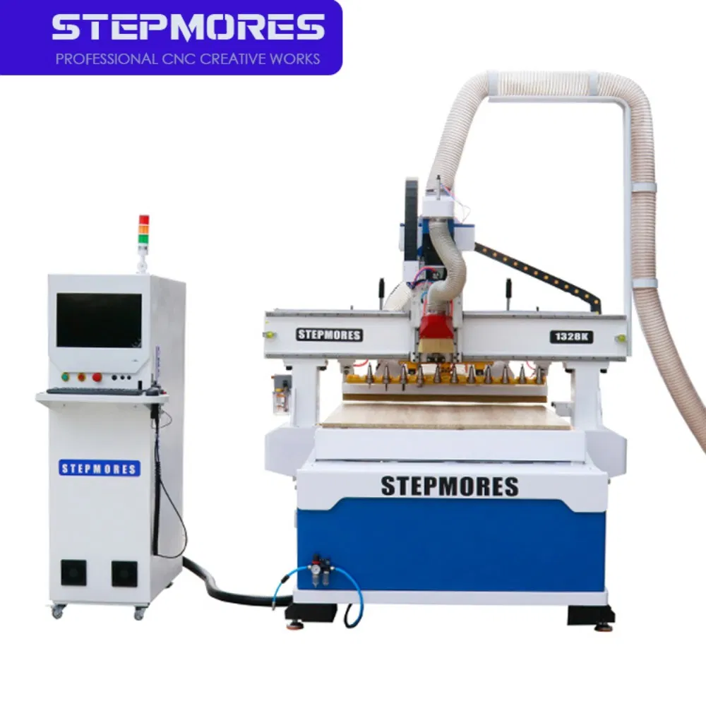 Auto Tool Changer Wood 1325 Linear Atc CNC Router for Cabinet Makers
