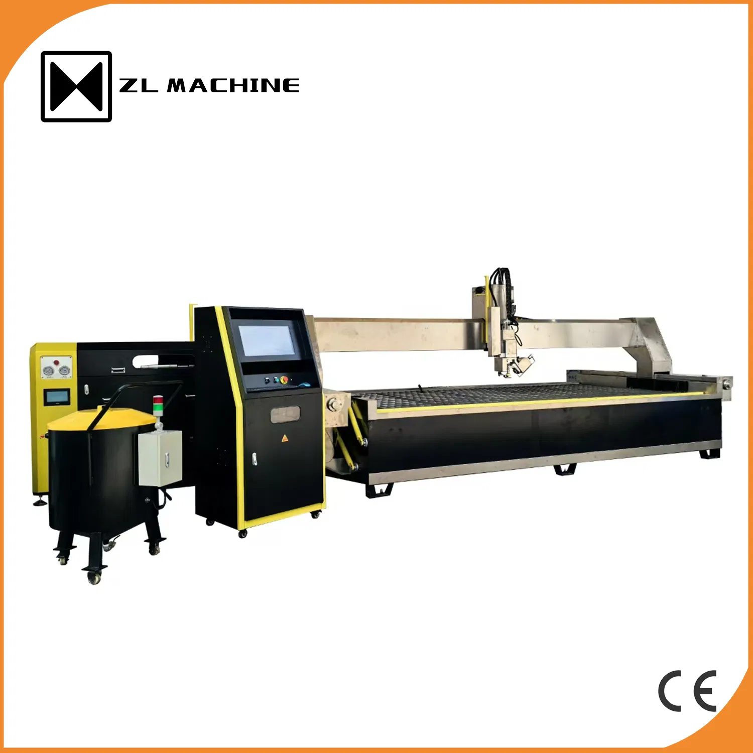 Zhongli 5 Axis High Pressure CNC Waterjet Stone Cutting Machine for Porcelain Ceramic Quartz Dekton