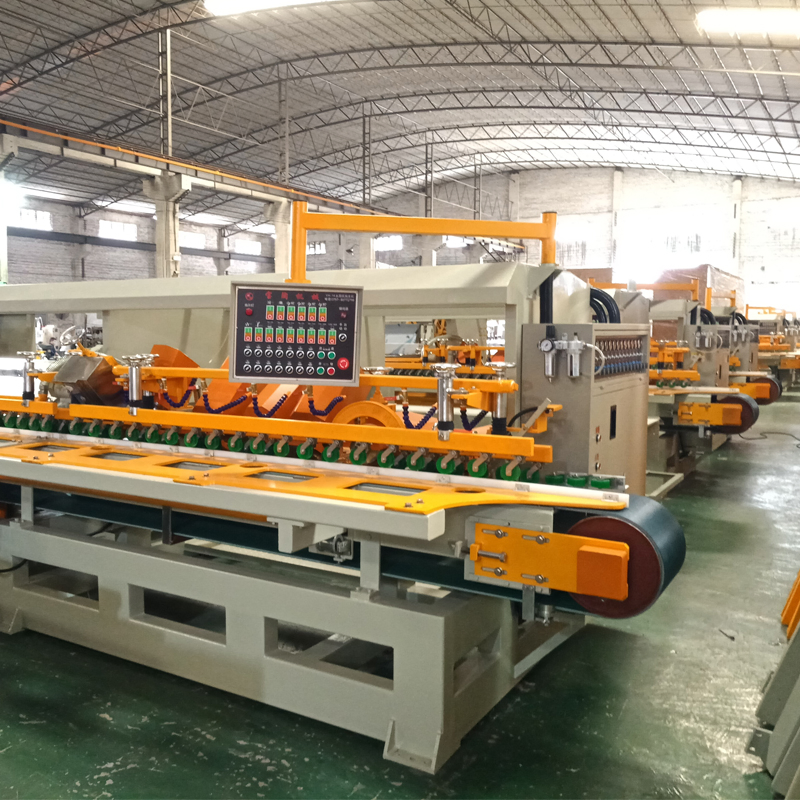Multi Grinding Heads Automatic Stone Granite Marble Ceramic Tiles Arc Edge Grinding Polishing Machine