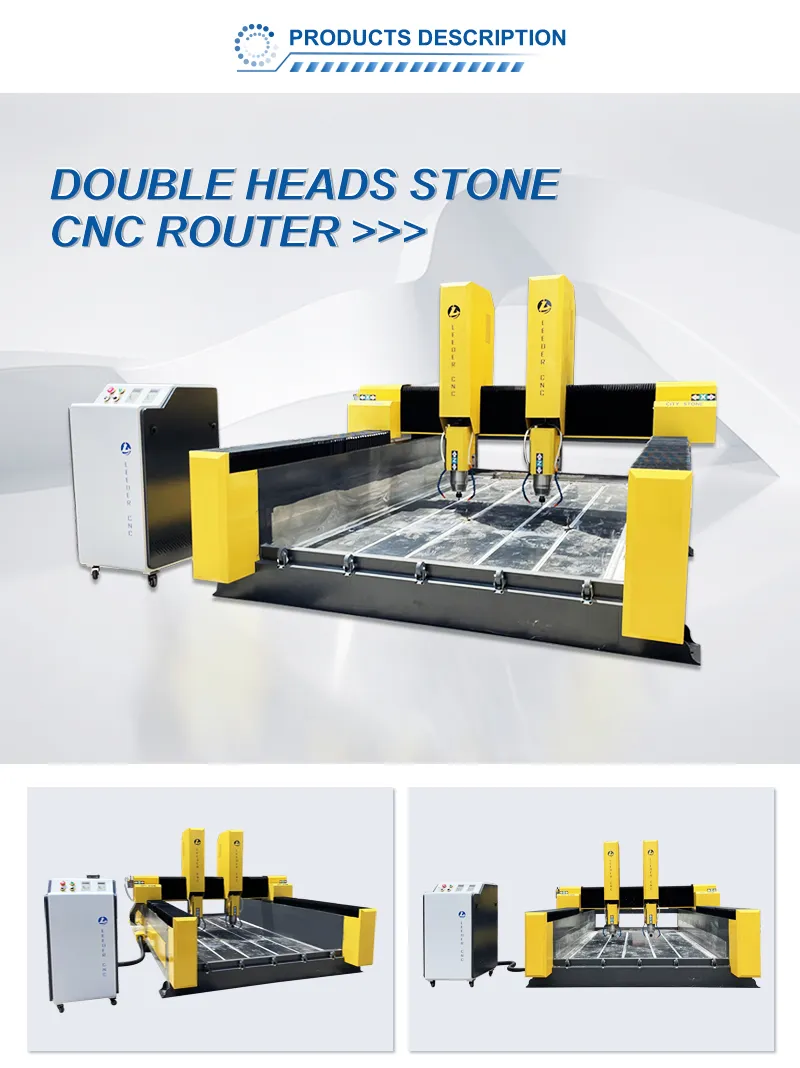 Double Head CNC Router 4 Axis