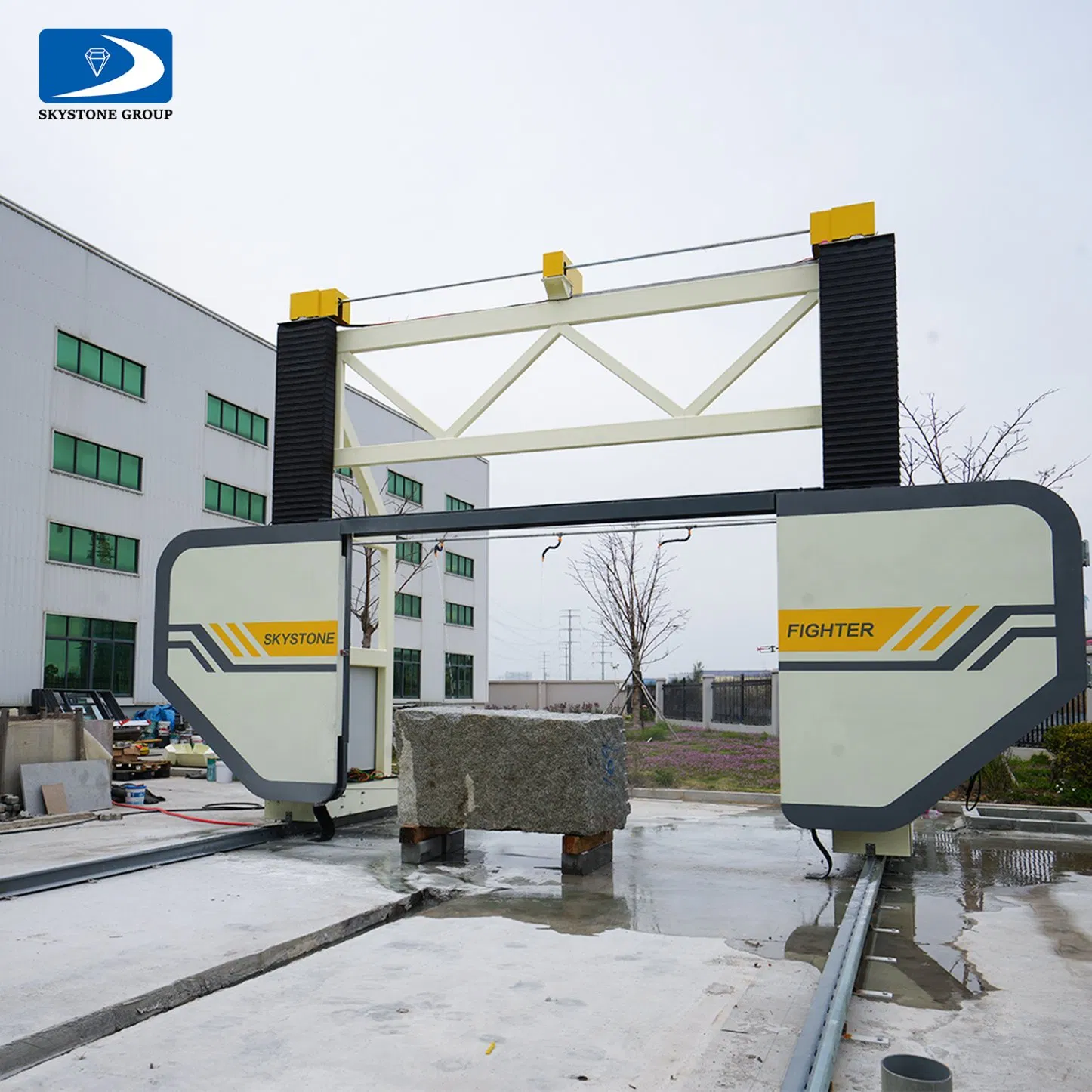 Skystone CNC Mono Wire Saw Machine for Complex Stone Profiling Projects