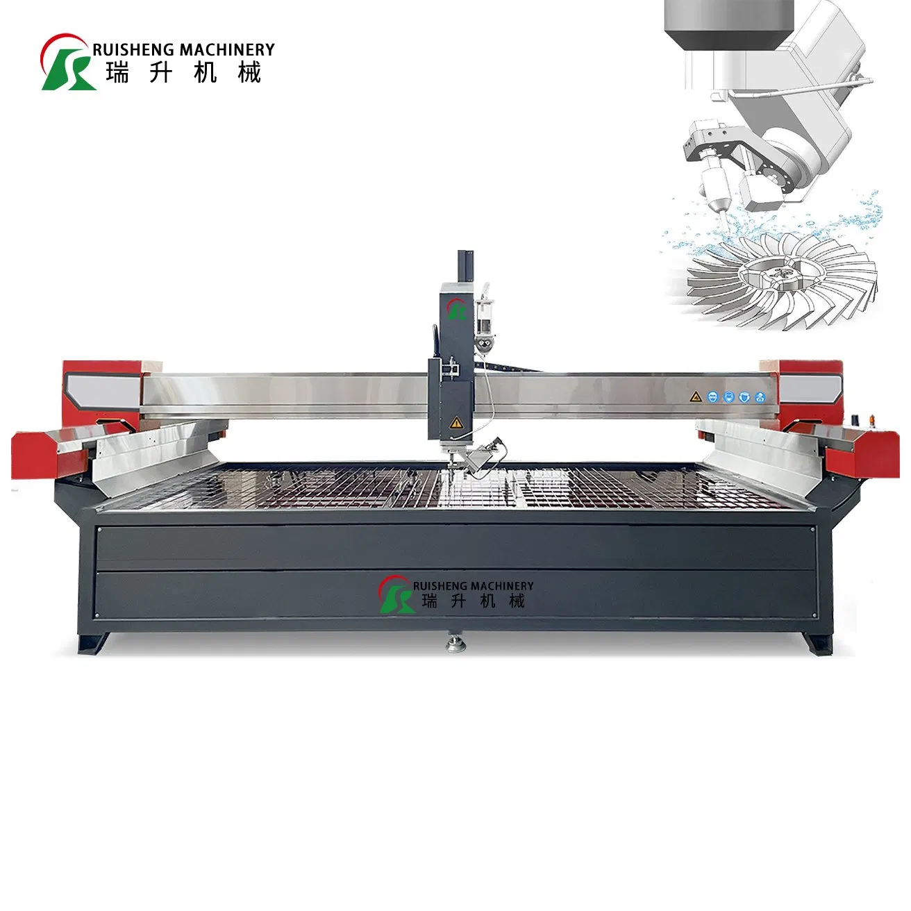 5-Axis Water Jet Stone Cutter Machine Water Jet Cutting Machine CNC Metal Cutter CNC Cutting Glass Cutting Machine