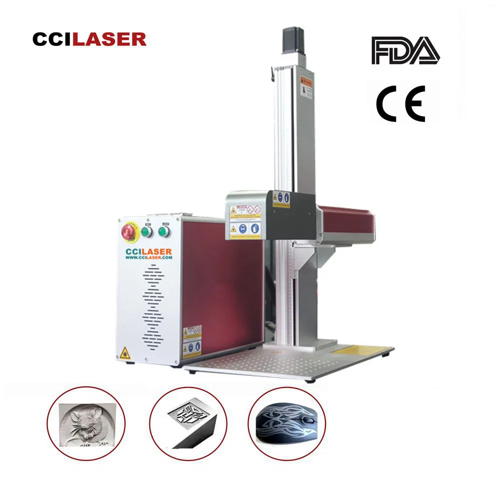 Perfect Laser 3D Fiber Laser 20W 50W Portable Laser Marking Machine for Metal Business Card Machine Leather Acrylic