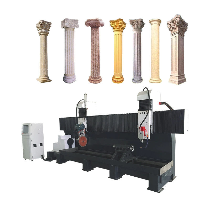Stone Carving CNC Machine, Stone Pillar Machine, Marble Pillar Machine