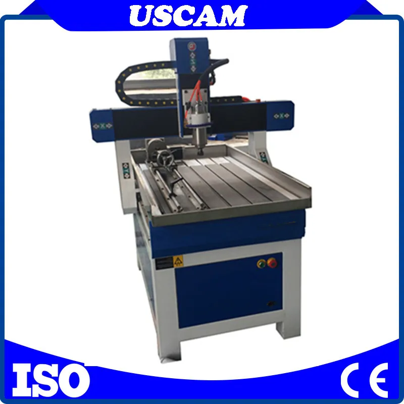 3D Mini Desktop Small Engraver 6090 Advertising CNC Router Machine for Carving and Engraving PCB / PVC/Acrylic / Aluminum/Wood/MDF