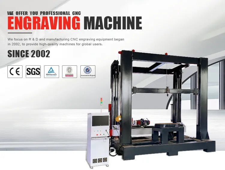 5 Axes CNC Granite Router Machine